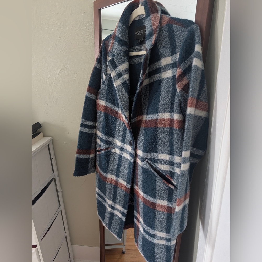 Plaid Coat By Rachel Zoe - Picture 4 of 5